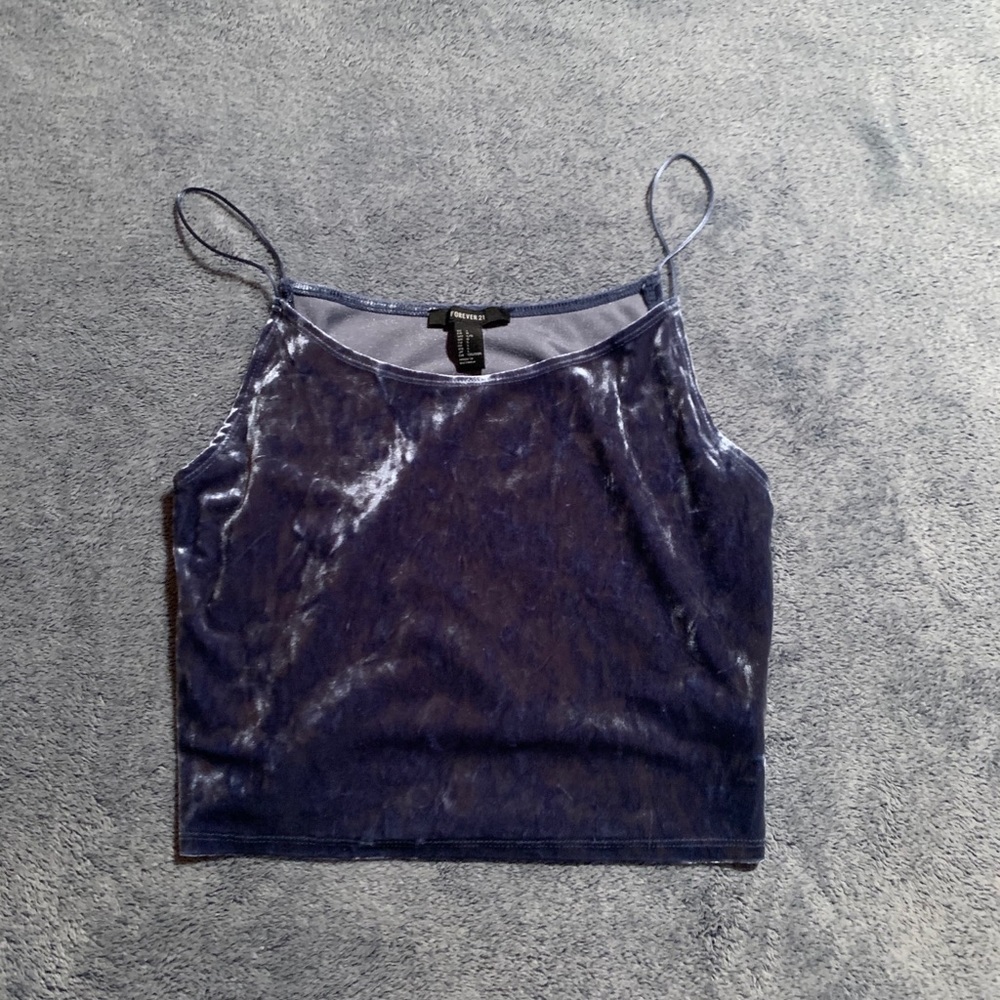Velvet Cropped Camisole